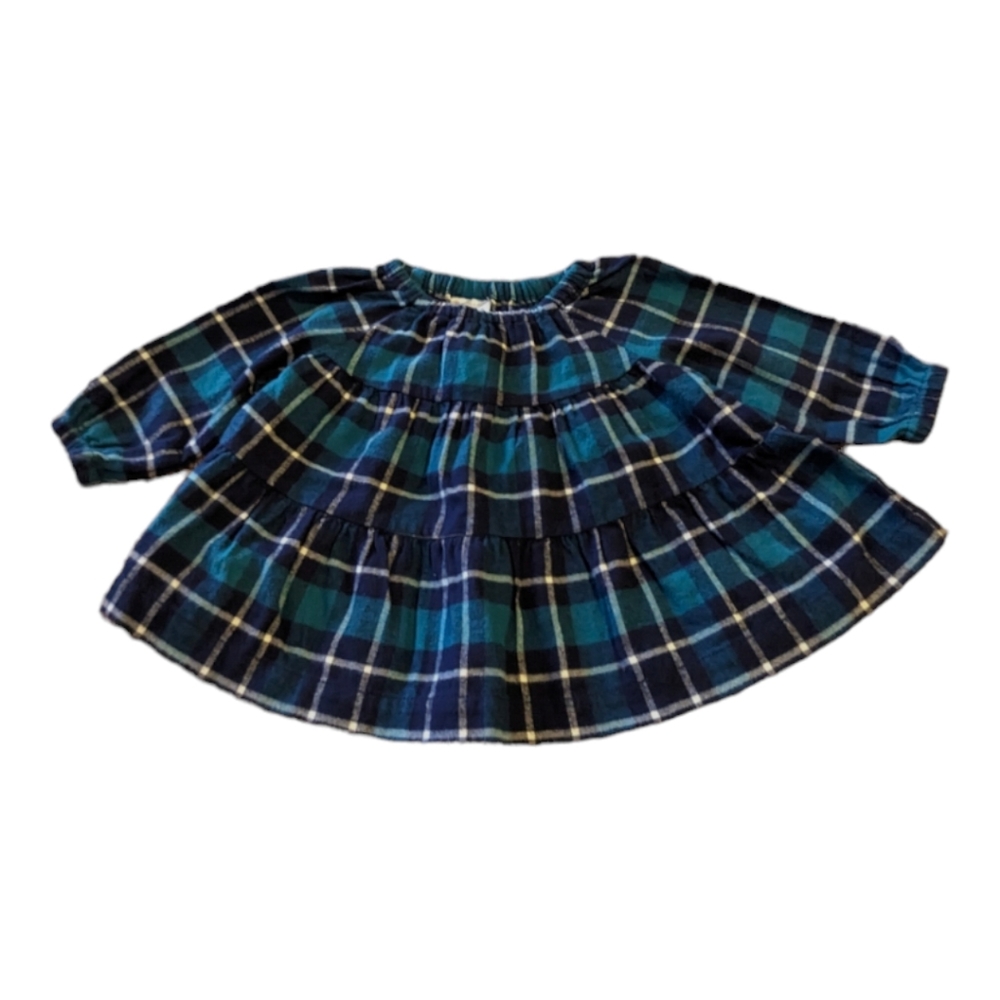 Hanna Andersson Plaid Long-Sleeve Dress